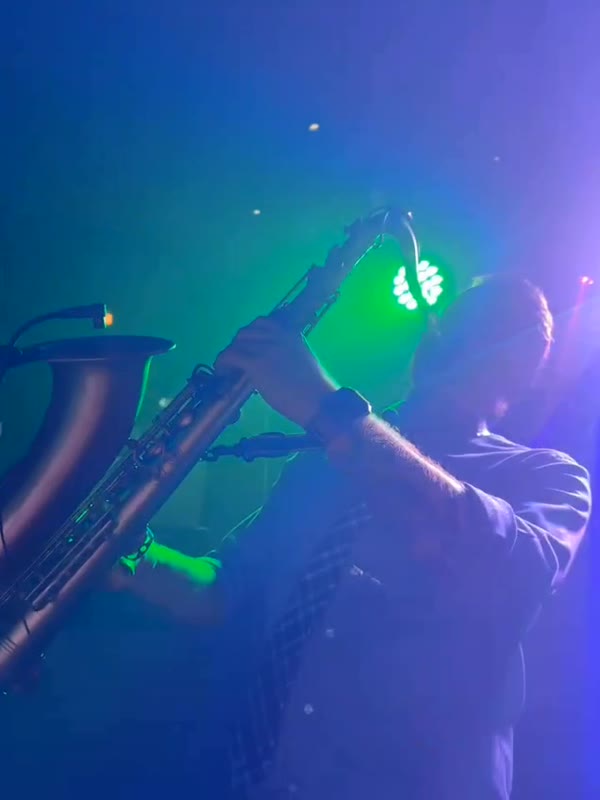 Saxophonist playing on a wedding dance floor